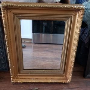 Antique gold mirror